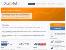 Tablet Screenshot of dialotel.fr